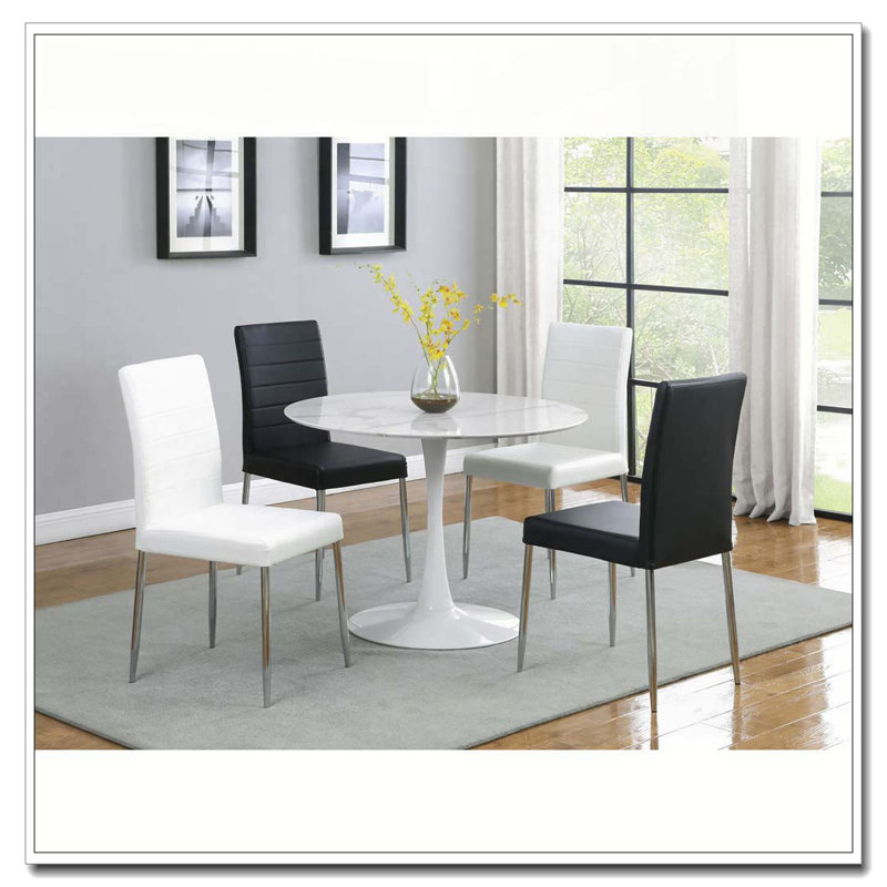 White 40-inch Dining Table