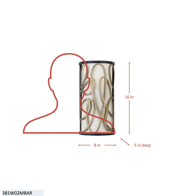 Scribble 2-Light Wall Sconce