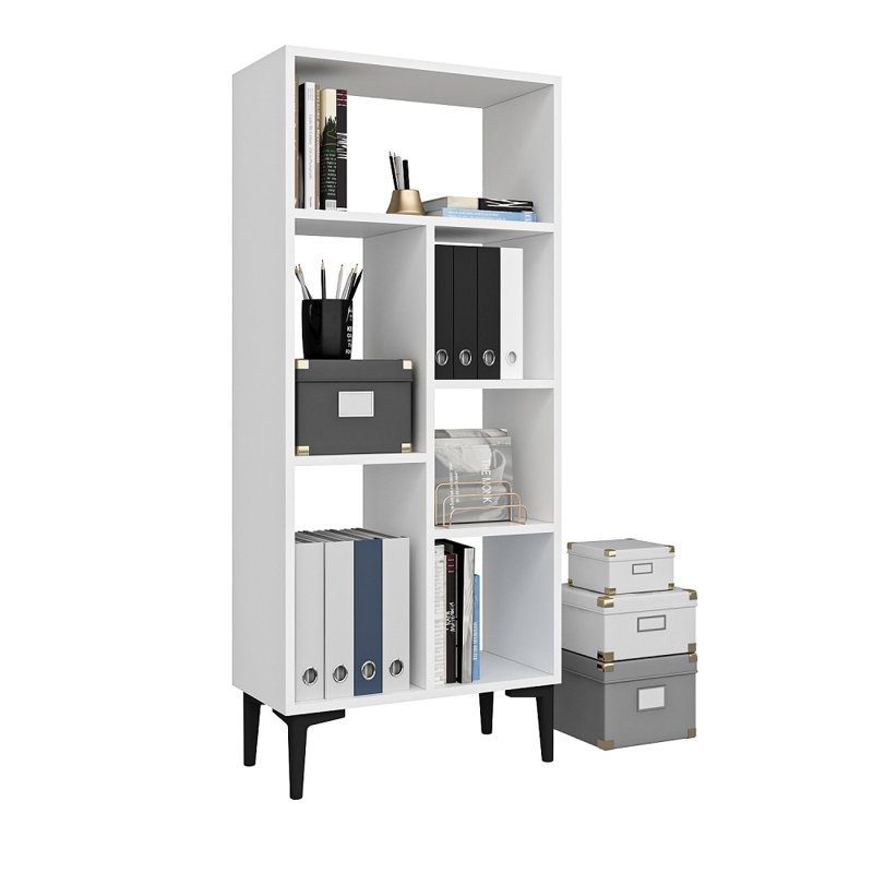 Bibliothèque standard H 54,57 "x l 23,62", Blanc