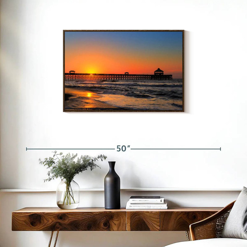 Folly Borasisi, 31" X 21", Floating Frame Walnut