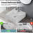 16.5" Square Countertop Ceramic Sink with Overflow