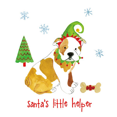 Christmas Critters I by Farida Zaman - Wrapped Canvas Print