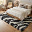 Tapis à motif imprimé animal noir Dondre-22790677