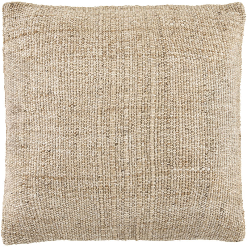 Coussin décoratif intérieur / extérieur Galey Alix x Livabliss Westport, Beige, H 20 po x l 20 po