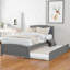 Lit plateforme avec lit gigogne-1463848680