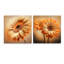 «Orange Gerbera Flower IV - Gerbera», ensemble de 2 peintures murales en acrylique-345144619