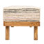 Banc en bois de manguier avec plateau rembourré Tatum