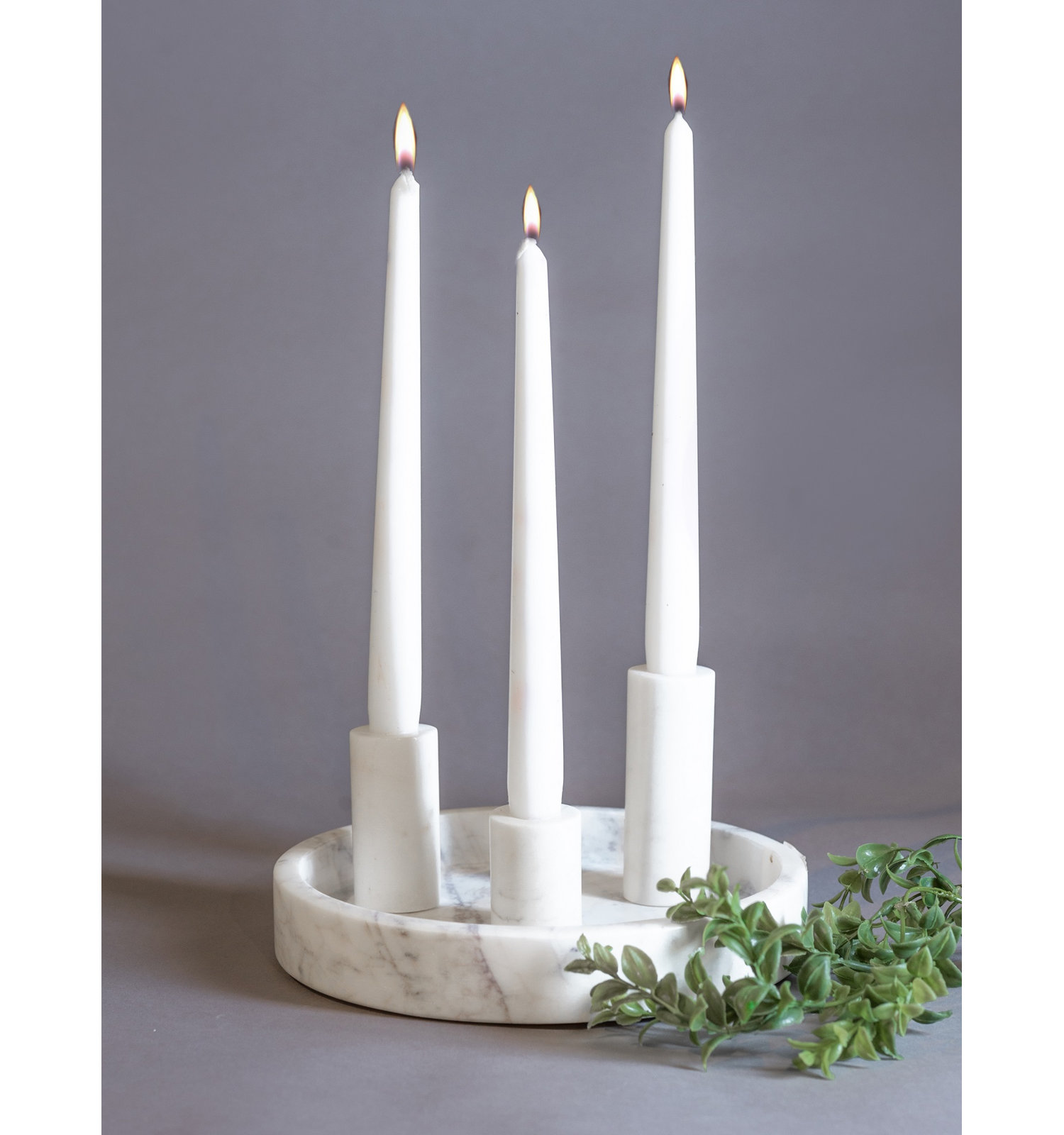 Matheson 3-Piece Genuine Marble Holder Set
