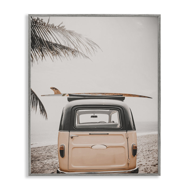  «Endless Summer Beach Van Giclee» par LSR Design Studio, H 30 po x l 24 po, Estampe numérique Farmhouse