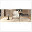 Fauteuil d'appoint Mid-Century moderne avec structure en bois massif et dossier haut pour le salon