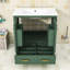Meuble-lavabo autoportant simple avec lavabo en céramique et grand rangement Edmore-382339800