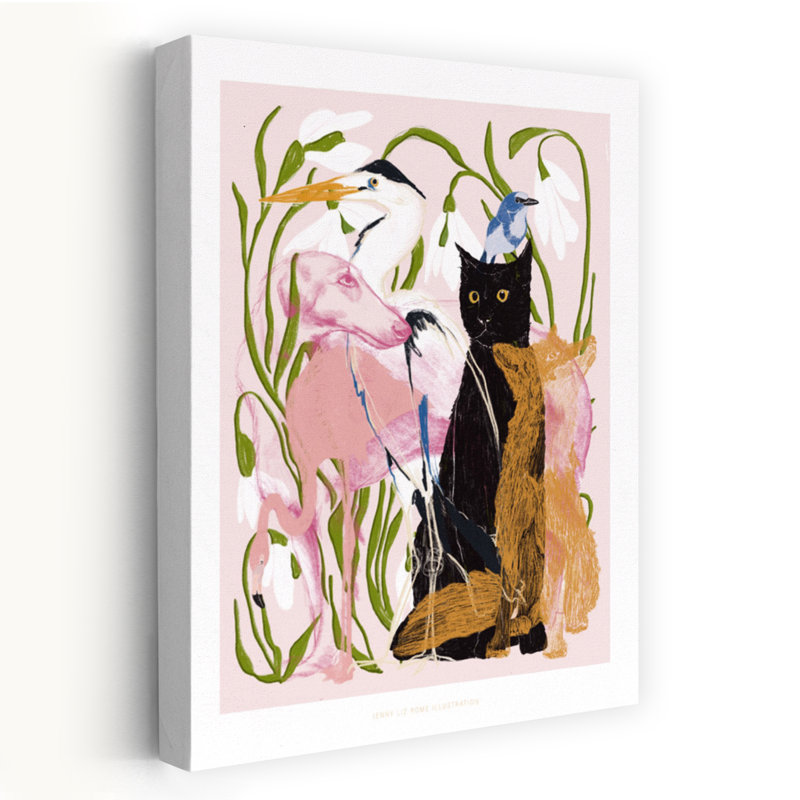Art contemporain, art contemporain pour chat, H 24 po x l 16 po