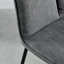 Aminata Veneer & Metal Round Dining Table With Eubanks Fabric Chairs - Modern Statement Design-472485124-472485127