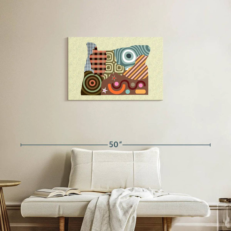 Oregon State Map, 20" H x 30" W