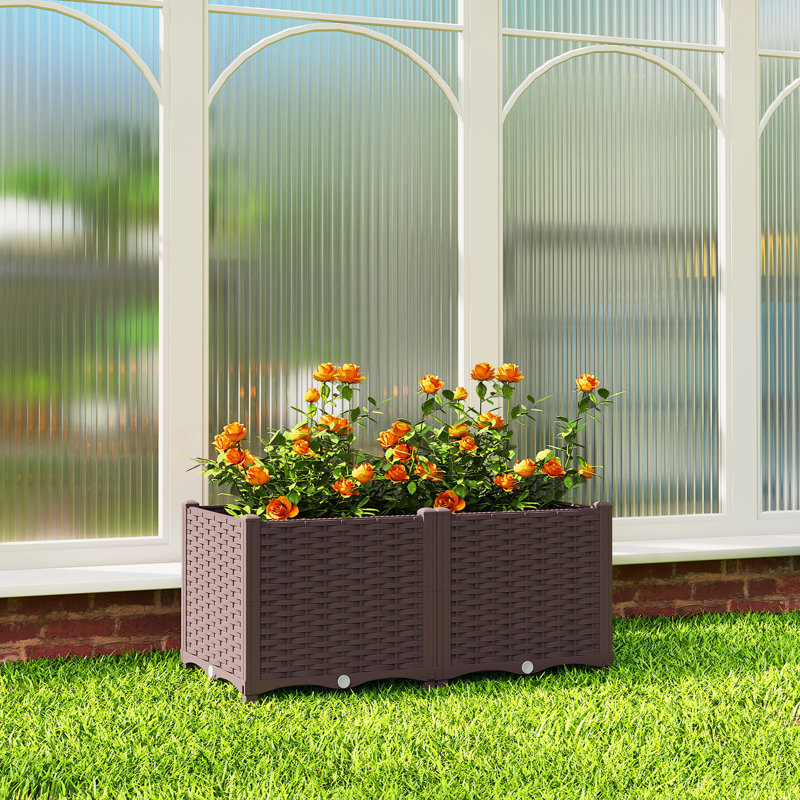 Raised Garden Bed, 37cm H x 80cm W x 40cm D