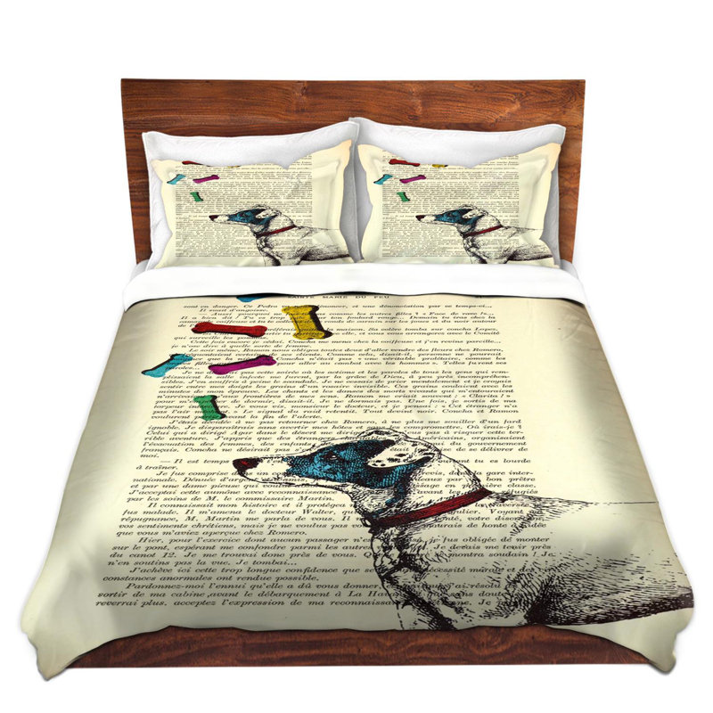 Ensemble de housse de couette jack olivier, 1 housse de couette grand + 2 taies standards