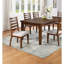 Table de salle à manger 1Pc de style contemporain avec table rectangulaire à 4 tiroirs et finition cerise-278441188
