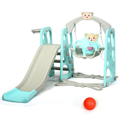 Celina Freeport Park Plastic Swing Set with 1 Swing(s) , 1 Slide(s)
