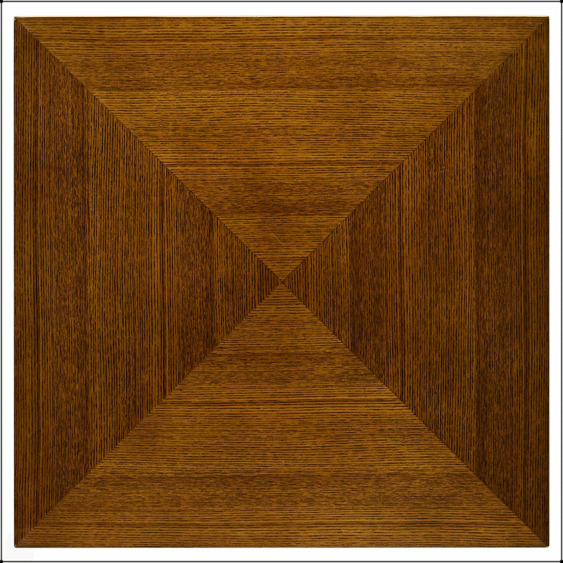 Table de bout carrée en noyer brun Hayward