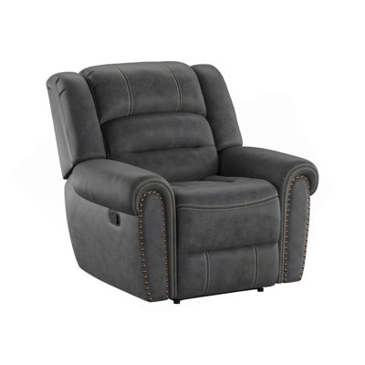 Gray Gliding Recliner