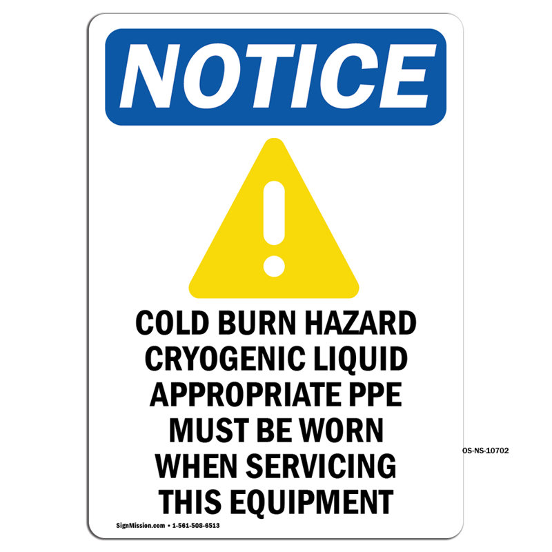 Plaque en plastique Cryogénique 10 "X 7"