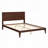 Mid-Century Modern 12 Inch Bamboo Wood Platform Bed with Wood Slat Support, No Box Spring Needed, Easy Assembly-376953079-395027727