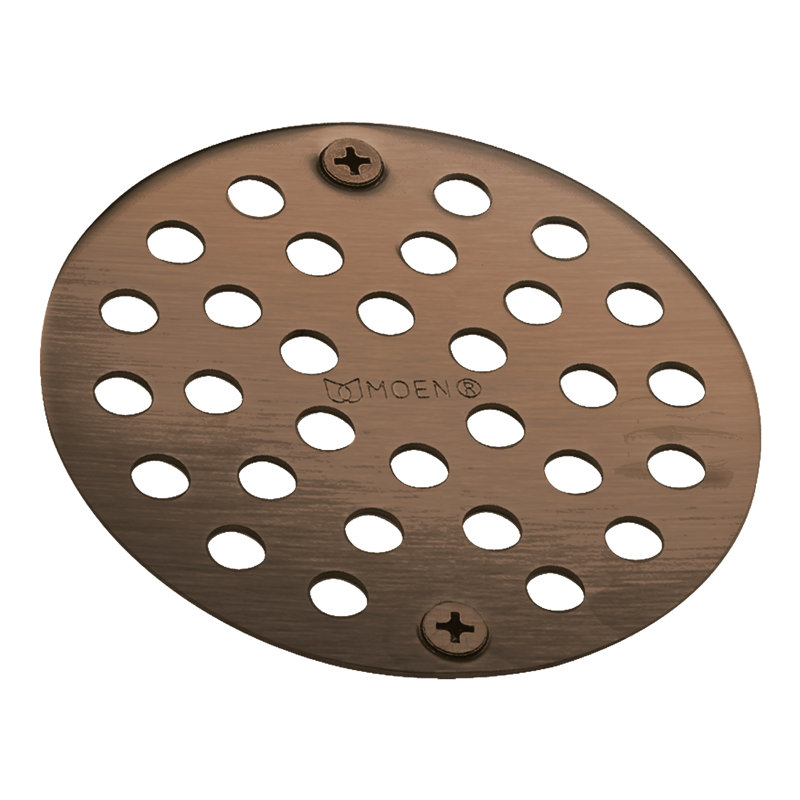 Drain de douche à grille 4 po Moen®, Bronze huilé