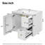 Ensemble de meuble-lavabo simple autoportant 24 po avec plateau en céramique 24 po-1811447069