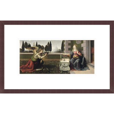 Annunciation by Leonardo da Vinci -Framed Giclee Print