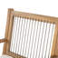Chaises de patio en bois d'acacia avec coussins (ensemble de 2)