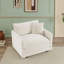 Upholstered Chenille Armchair-1164944051