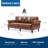 Burcet 79.7 " Faux Leather Sofa-1851095540