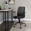 Chaise de bureau en similicuir noir - L 24 po x l 24 po x H 40 po - Pivotement réglable à 360 ° - Utilisation à l'intérieur-646626716-646626690