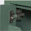 Armoire de meuble-lavabo 30 po, lavabo en céramique, meuble-lavabo simple vert avec 2 portes et 1 tablette