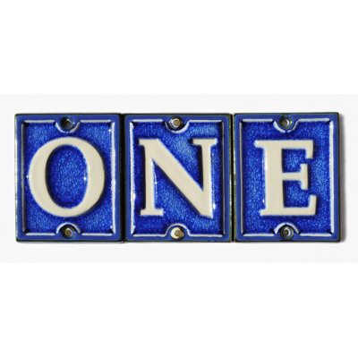 4.25'' H Ceramic House Letter