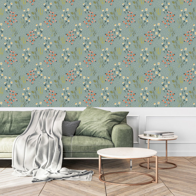 Chamomile Wallpaper Floral Tile