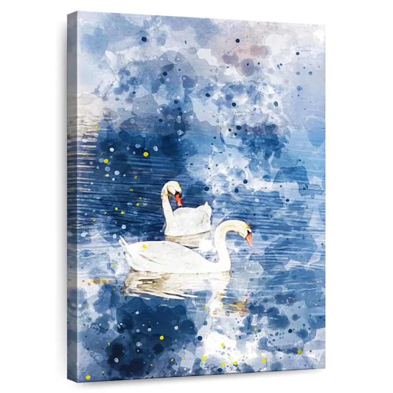Brampt Swans Amour, 24" H x 16" W
