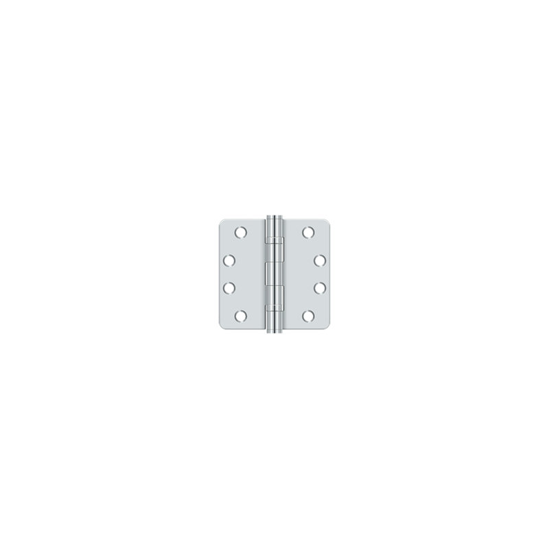 102'' x 102'' Steel Butt Bearing Hinge, Polished Chrome
