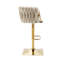 Heidel Swivel Upholstered Adjustable Height Counter Stool with Metal Frame-421260034