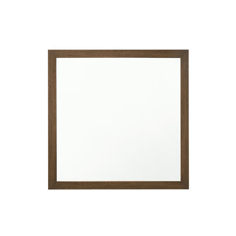 Miroir manufacturé, 40 po x 40 po, Chêne