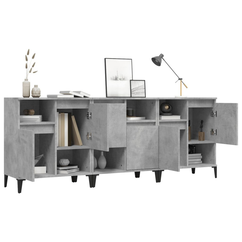 Monee 60cm Sideboard, Concrete Grey