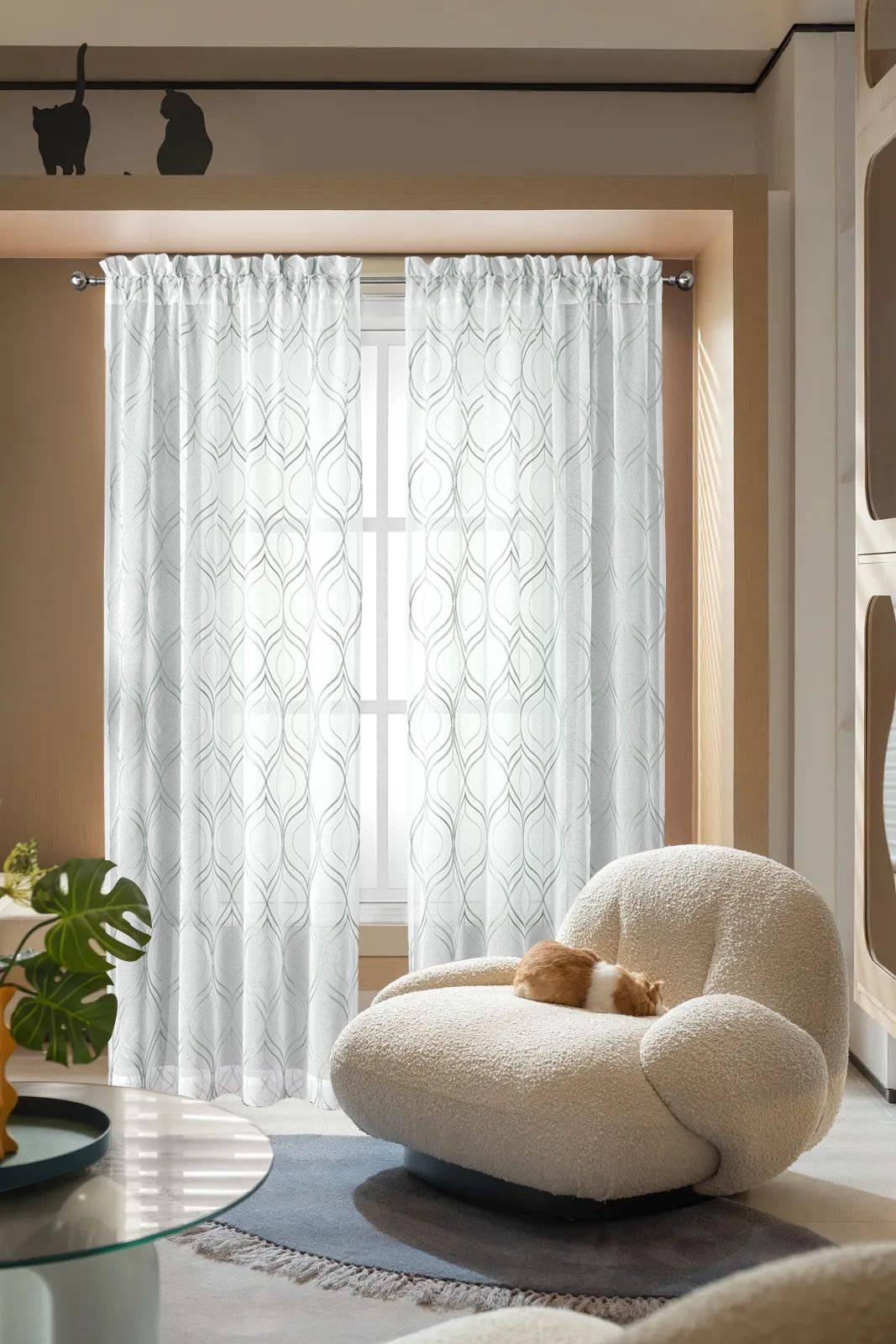 Red Barrel Studio® Sheer Curtains,2 Panels Set | Wayfair
