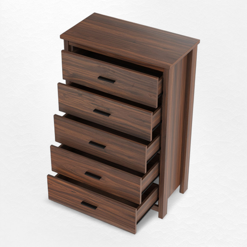 4 Piece Bedroom Set, Walnut