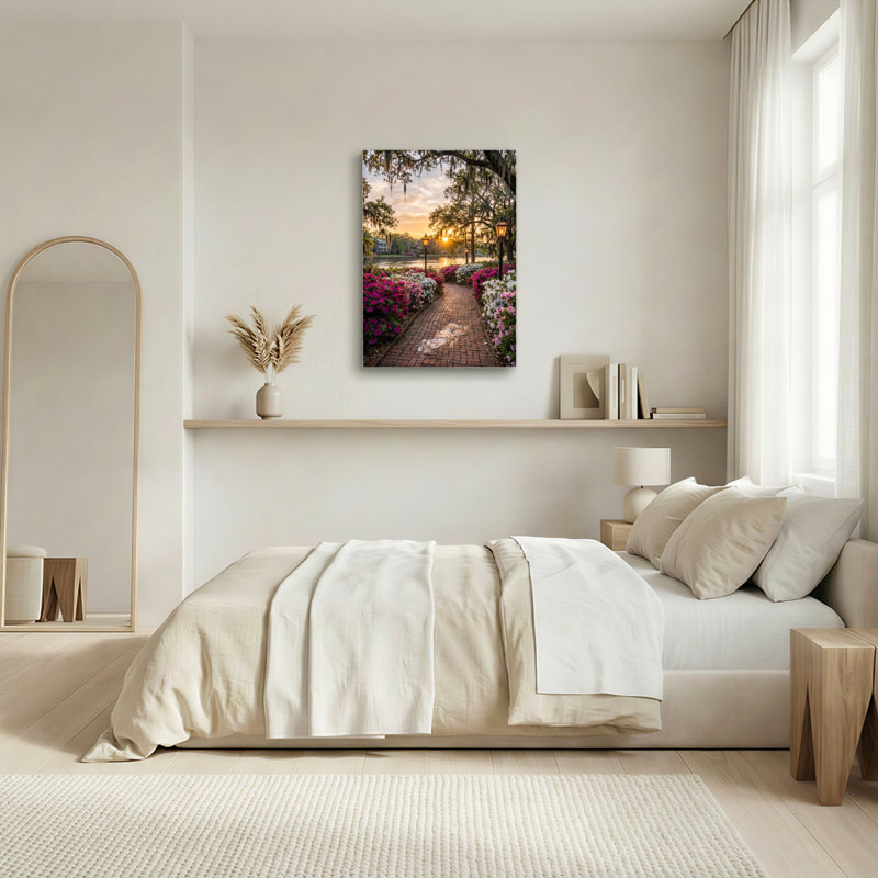 Ensemble de 1 tableau sur toile « Chemin du coucher du soleil », H 40 po x l 28 po, Wrapped Canvas