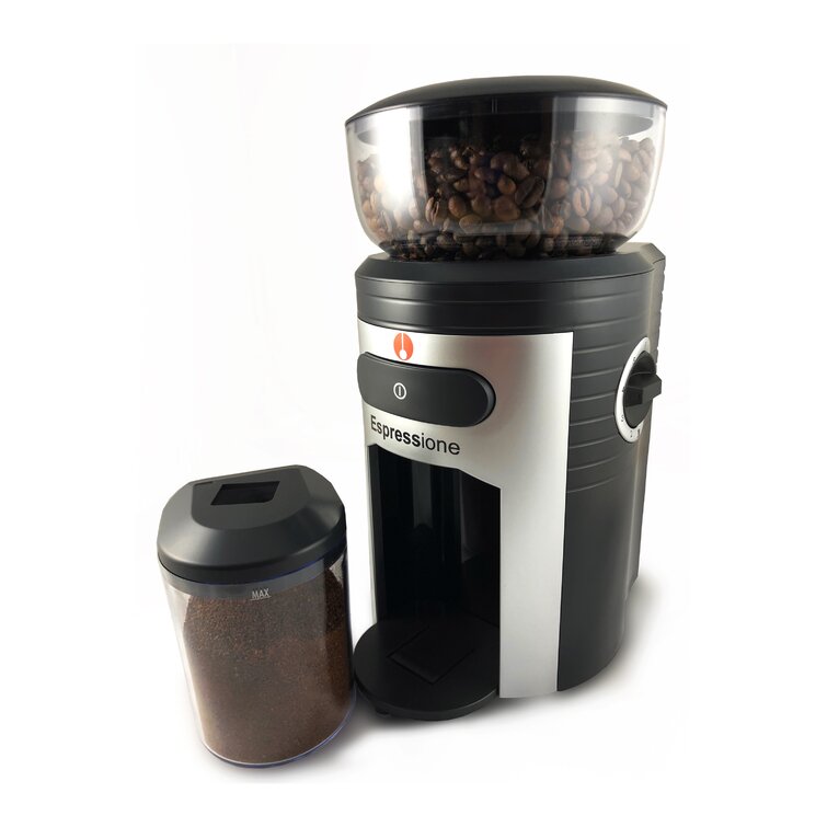 Espressione Conical Burr Black Coffee Grinder