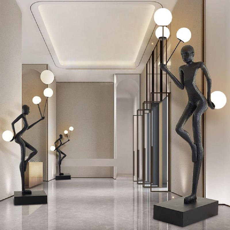 85'' Black Novelty Floor Lamp