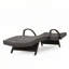 Chaise longue d'extérieur confortable en osier avec dossier réglable et pieds pliables, 2 pièces-921768561-868663898