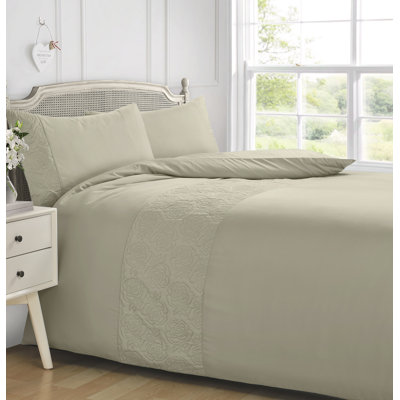 Andile Microfiber Floral Duvet Cover Set