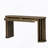 Stylish Console Table With Curved And Straight Line Design, Oak Veneer Finish, Drawers For Storage, Ideal For Farmhouse And Contemporary Homes-1138416994