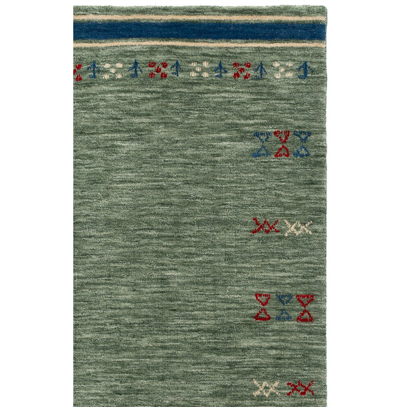 Tapis d'intérieur en laine tissé à la main Himalaya, Tapis de couloir 2 pi 3 po x 8 pi 0 po